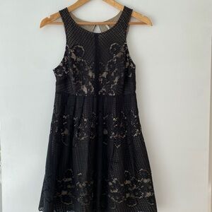 Free People Black Lace Dress